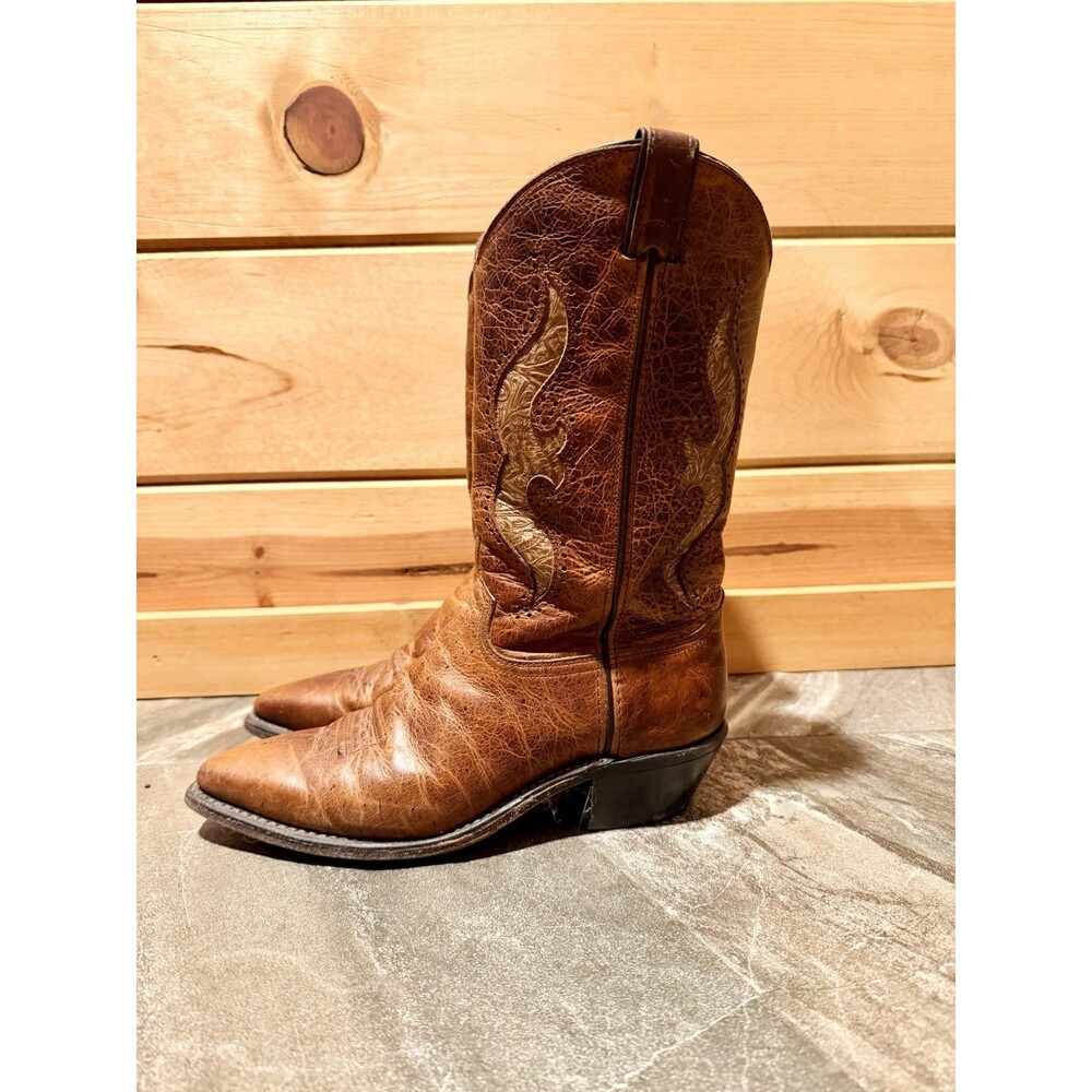 Abilene Women’s 8.5 9141 Brown Leather Western Boots Made In USA - Picture 3 of 8